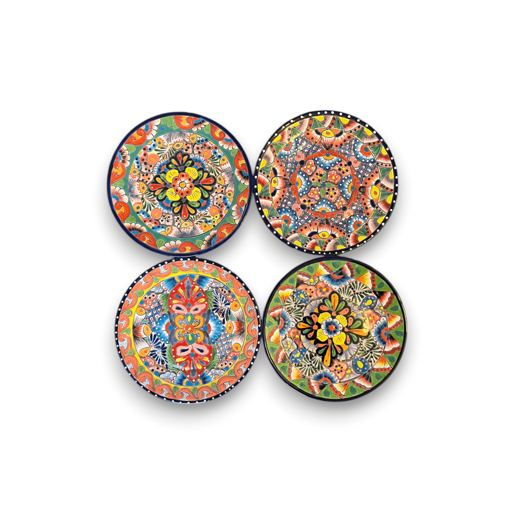 Colorful Talavera Dinnerware Set | 12-Piece Plate Set Talavera Dinnerware Set La Vie Bien Colorful Talavera Dinnerware Set | 12-Piece Plate Set
