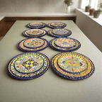 Colorful Talavera Dinnerware Set | 24 - Piece Plate Set for 8 Talavera Dinnerware Set La Vie Bien Colorful Talavera Dinnerware Set | 24 - Piece Plate Set for 8