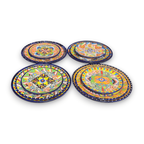 Colorful Talavera Dinnerware Set | 24 - Piece Plate Set for 8 Talavera Dinnerware Set La Vie Bien Colorful Talavera Dinnerware Set | 24 - Piece Plate Set for 8