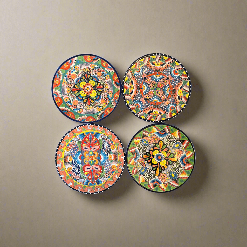 Colorful Talavera Dinnerware Set | 24 - Piece Plate Set for 8 Talavera Dinnerware Set La Vie Bien Colorful Talavera Dinnerware Set | 24 - Piece Plate Set for 8