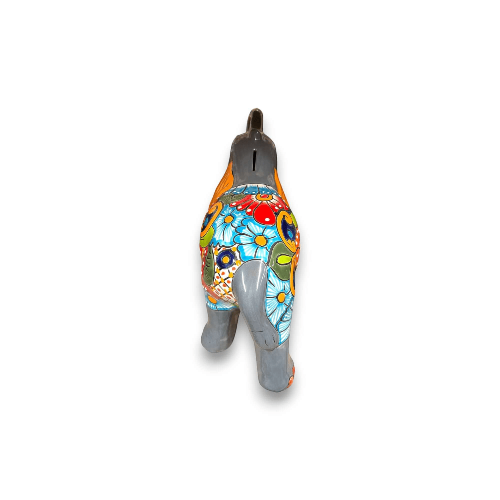 Colorful Talavera Elephant Coin Bank | Handmade Medium Piggy Bank Talavera Piggy Bank La Vie Bien Colorful Talavera Elephant Coin Bank | Handmade Medium Piggy Bank