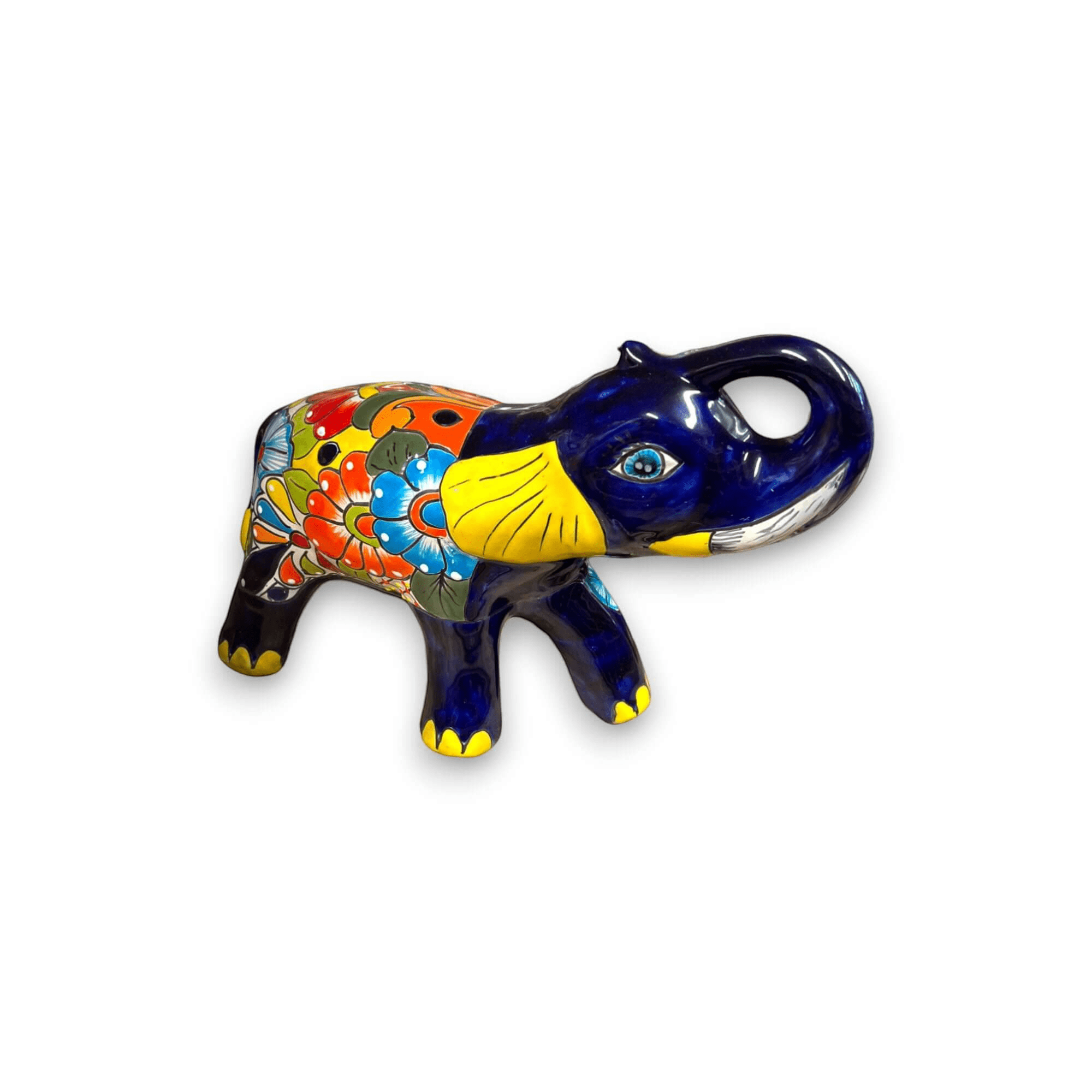 Colorful Talavera Elephant Coin Bank | Handmade Medium Piggy Bank Talavera Piggy Bank La Vie Bien Colorful Talavera Elephant Coin Bank | Handmade Medium Piggy Bank