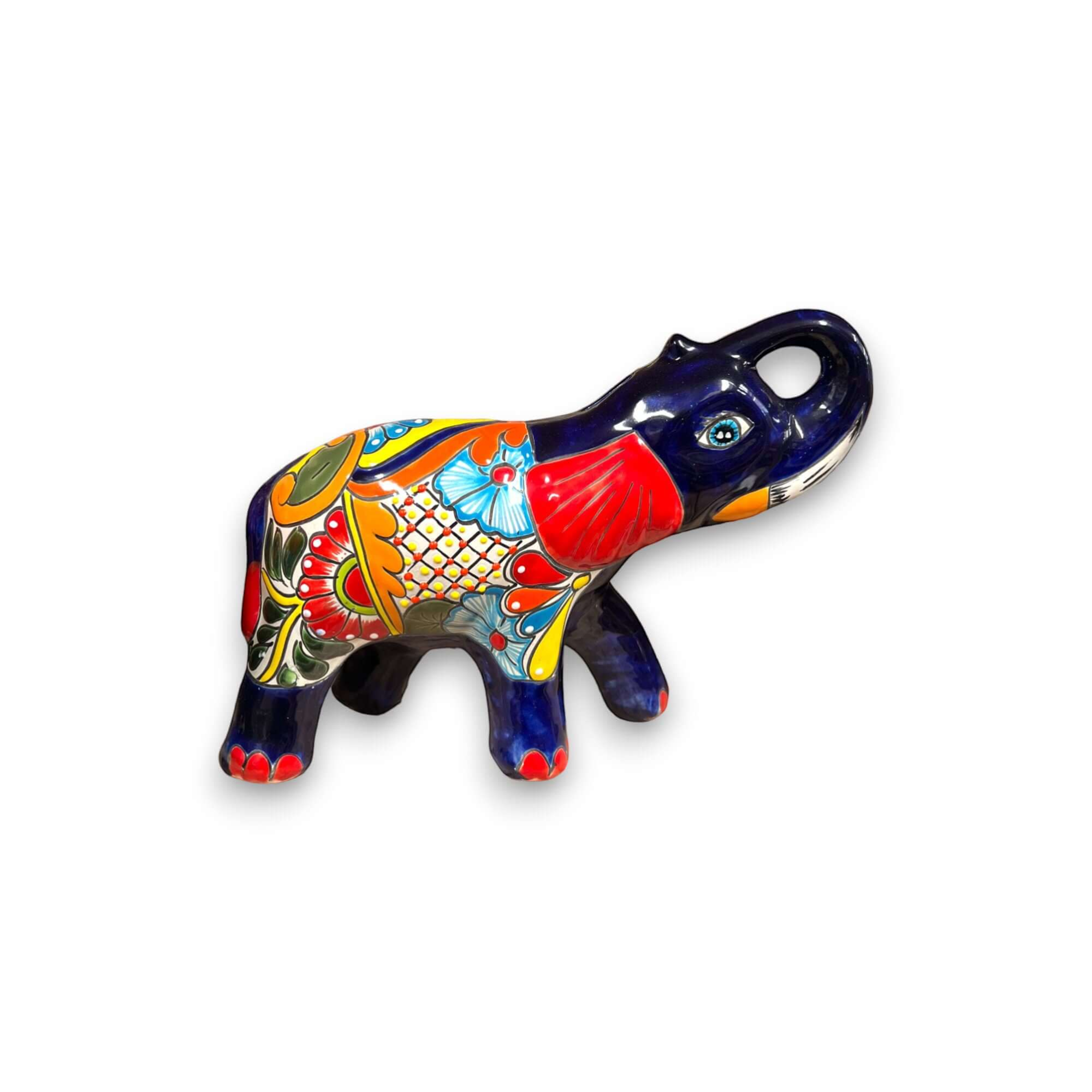 Colorful Talavera Elephant Coin Bank | Handmade Medium Piggy Bank Talavera Piggy Bank La Vie Bien Colorful Talavera Elephant Coin Bank | Handmade Medium Piggy Bank