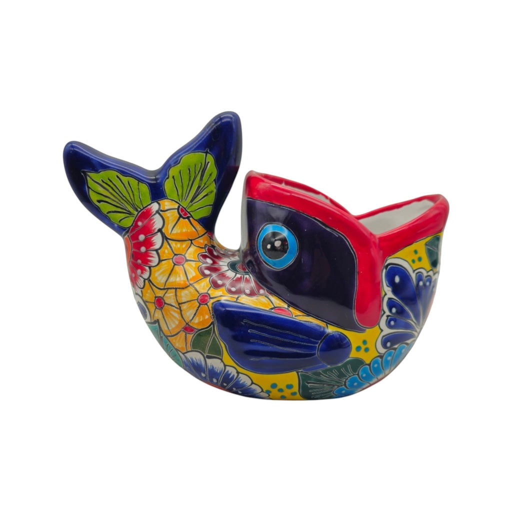 Colorful Talavera Fish Planter | Mexican Hand-Painted Pottery Talavera Planter La Vie Bien Colorful Talavera Fish Planter | Mexican Hand-Painted Pottery