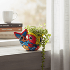 Colorful Talavera Fish Planter | Mexican Hand - Painted Pottery Talavera Planter La Vie Bien Colorful Talavera Fish Planter | Mexican Hand - Painted Pottery