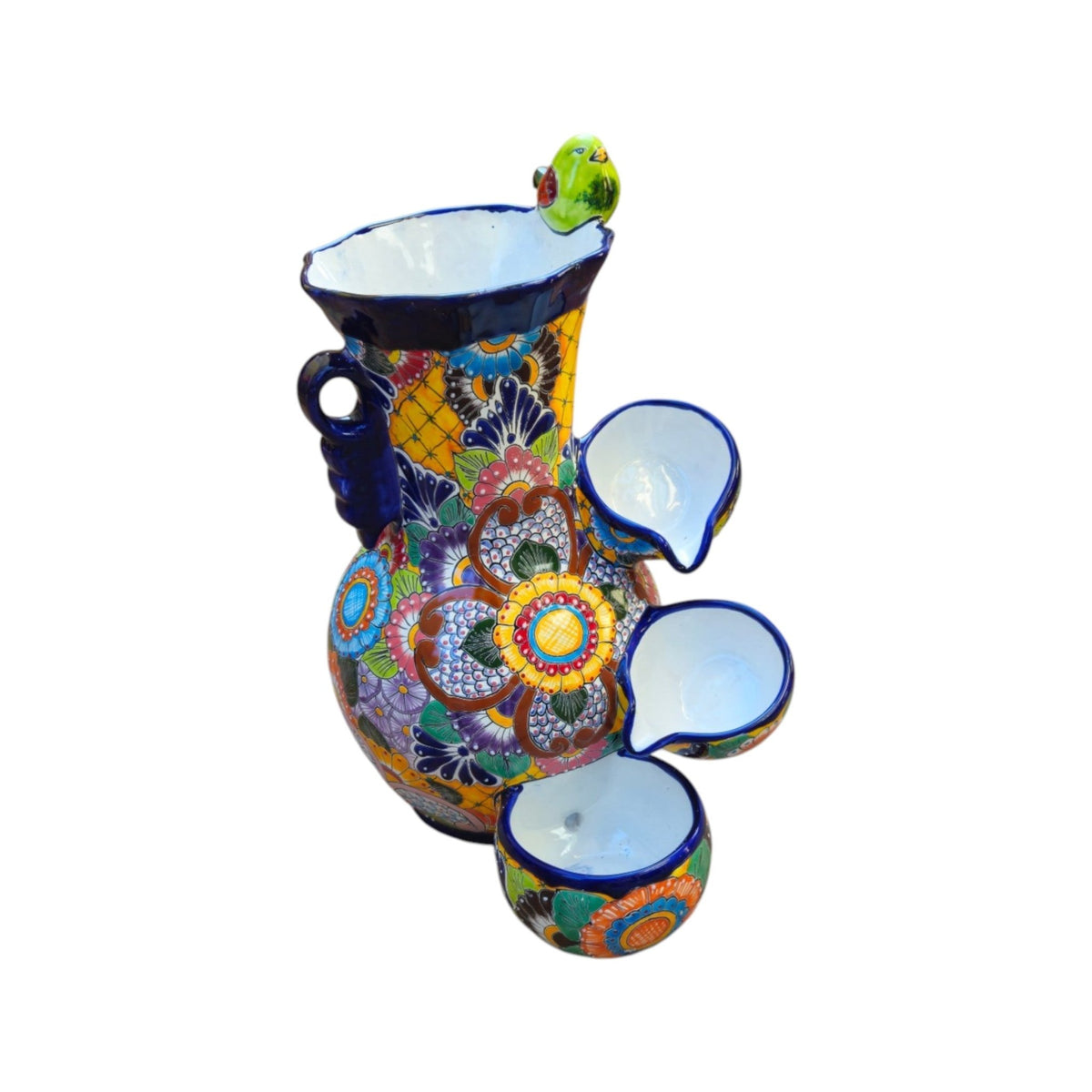 Colorful Talavera Fountain | Mexican Ceramic Water Feature Talavera Fountain La Vie Bien Colorful Talavera Fountain | Mexican Ceramic Water Feature