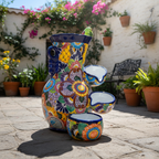 Colorful Talavera Fountain | Mexican Ceramic Water Feature Talavera Fountain La Vie Bien Colorful Talavera Fountain | Mexican Ceramic Water Feature