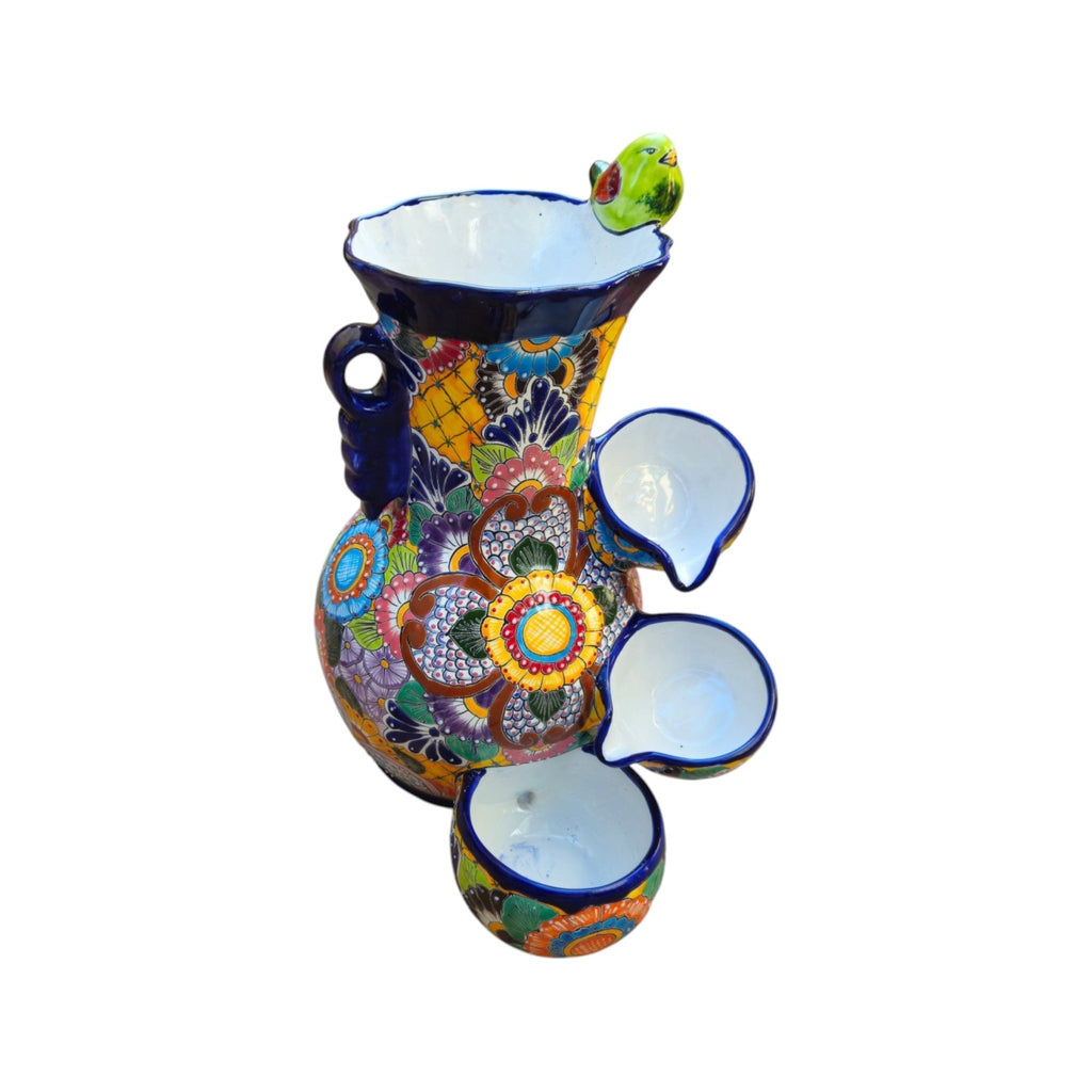 Colorful Talavera Fountain | Mexican Ceramic Water Feature Talavera Fountain La Vie Bien Colorful Talavera Fountain | Mexican Ceramic Water Feature