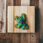 Colorful Talavera Frog Figurine | Hand - Painted Mexican Wall Art Guerrero Wall Art La Vie Bien Colorful Talavera Frog Figurine | Hand - Painted Mexican Wall Art