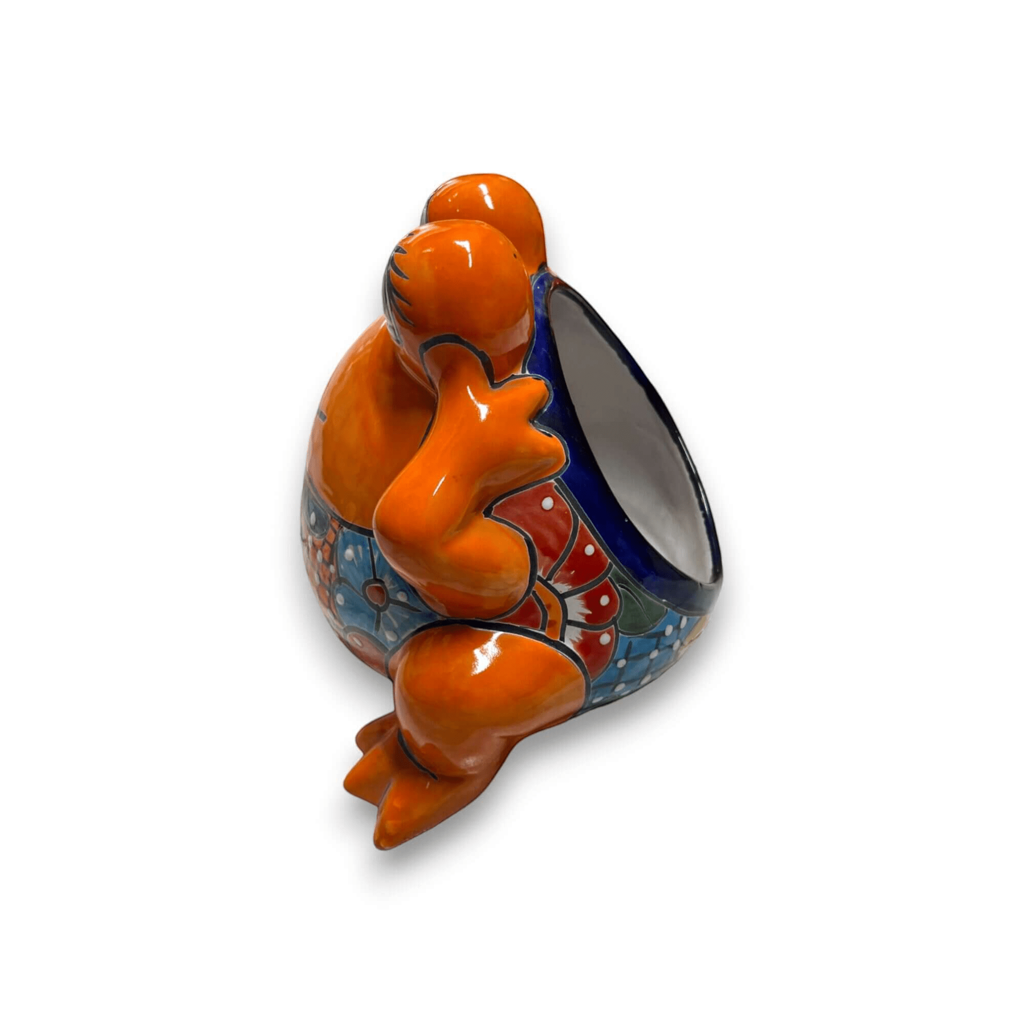 Colorful Talavera Frog Planter | Handcrafted Mexican Pottery Statue (Medium) Talavera Planter La Vie Bien Colorful Talavera Frog Planter | Handcrafted Mexican Pottery Statue (Medium)