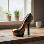Colorful Talavera High Heel Statue | Handmade Mexican Home Decor Talavera Statue La Vie Bien Colorful Talavera High Heel Statue | Handmade Mexican Home Decor