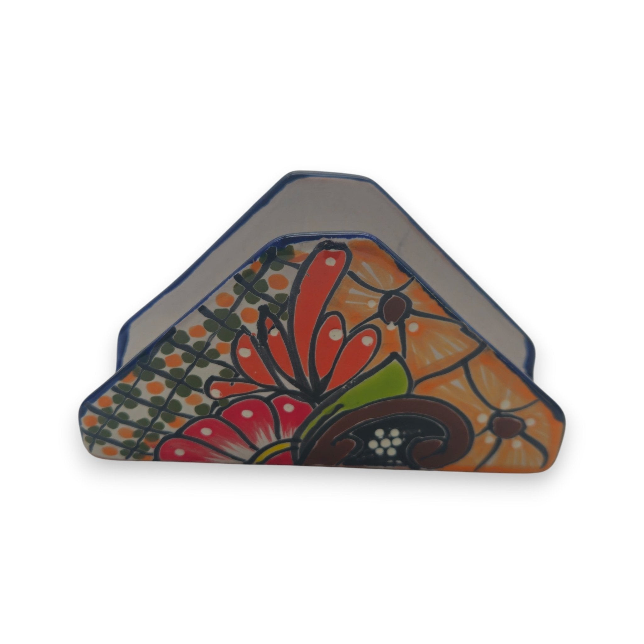 Colorful Talavera Napkin Holder | Mexican Ceramic Table Decor Talavera Napkin Holder La Vie Bien Colorful Talavera Napkin Holder | Mexican Ceramic Table Decor