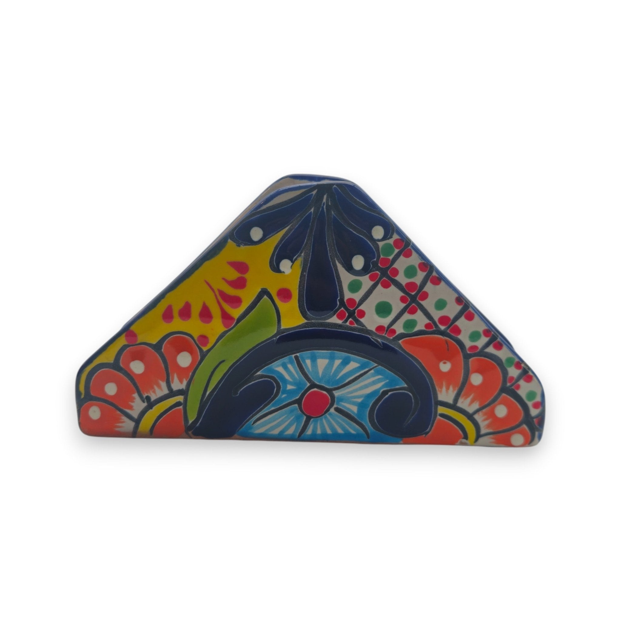 Colorful Talavera Napkin Holder | Mexican Ceramic Table Decor Talavera Napkin Holder La Vie Bien Colorful Talavera Napkin Holder | Mexican Ceramic Table Decor
