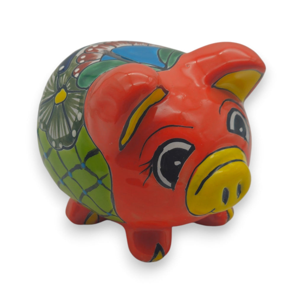 Colorful Talavera Piggy Bank | Mexican Ceramic Coin Holder Talavera Piggy Bank La Vie Bien Colorful Talavera Piggy Bank | Mexican Ceramic Coin Holder