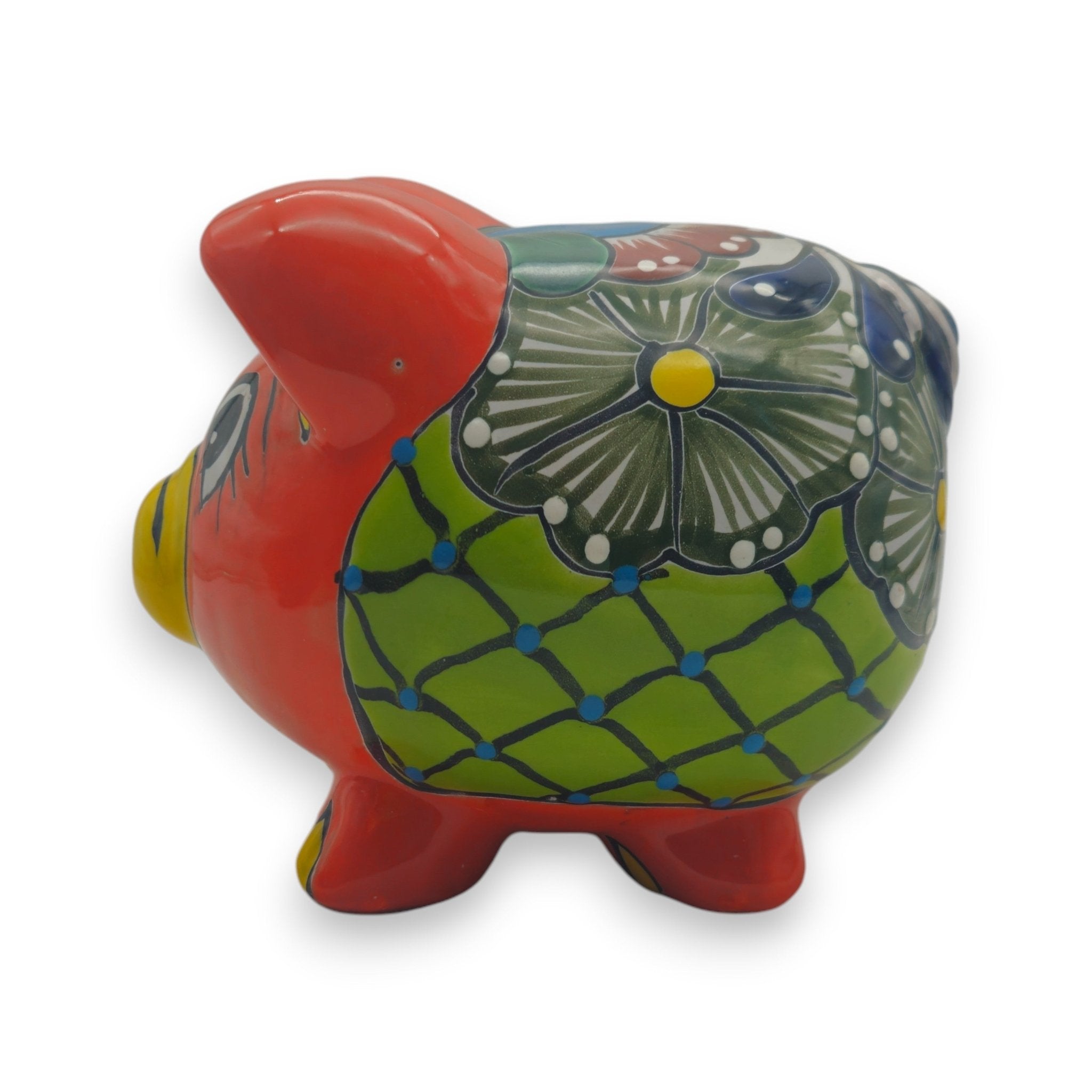 Colorful Talavera Piggy Bank | Mexican Ceramic Coin Holder Talavera Piggy Bank La Vie Bien Colorful Talavera Piggy Bank | Mexican Ceramic Coin Holder