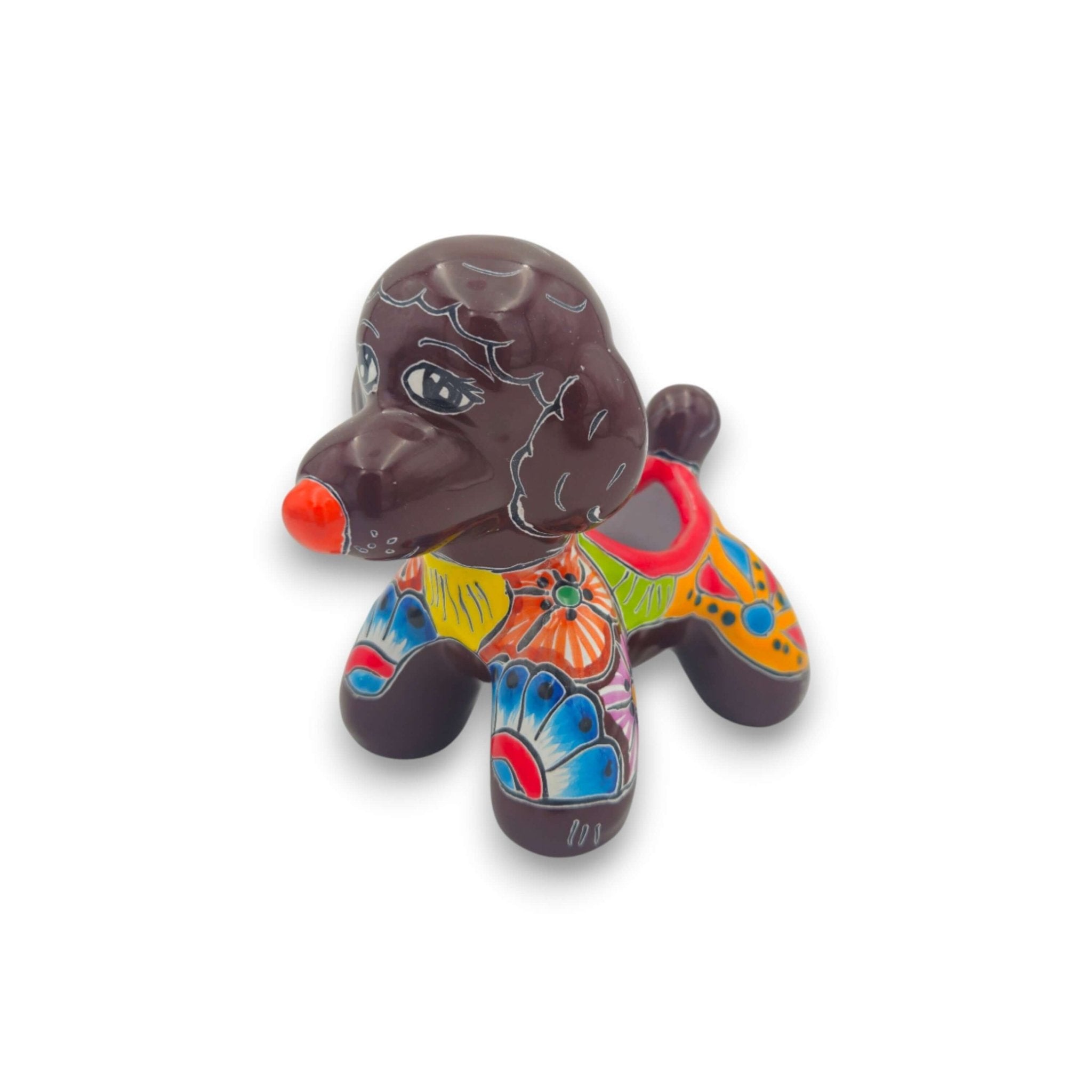 Colorful Talavera Poodle Planter | Mexican Hand - Painted Pottery Talavera Planter La Vie Bien Colorful Talavera Poodle Planter | Mexican Hand - Painted Pottery