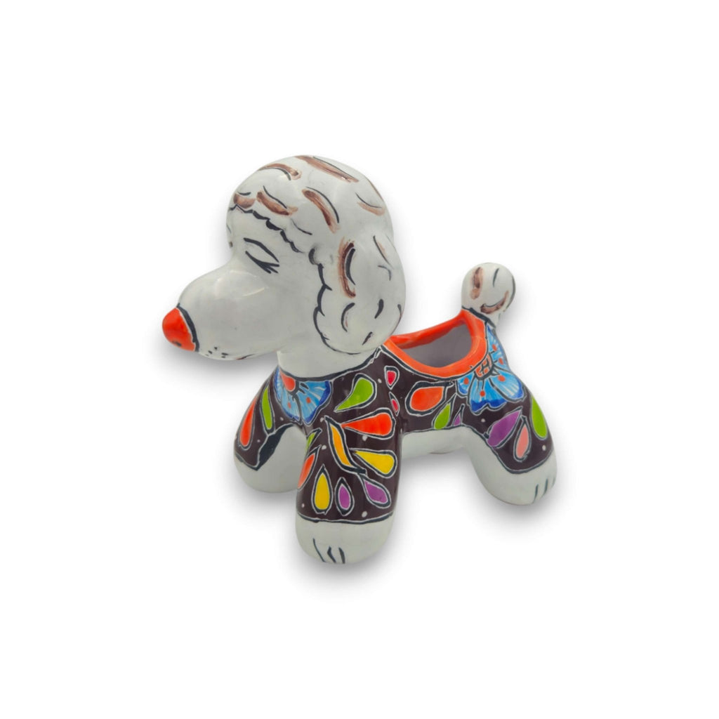 Colorful Talavera Poodle Planter | Mexican Hand-Painted Pottery Talavera Planter La Vie Bien Colorful Talavera Poodle Planter | Mexican Hand-Painted Pottery