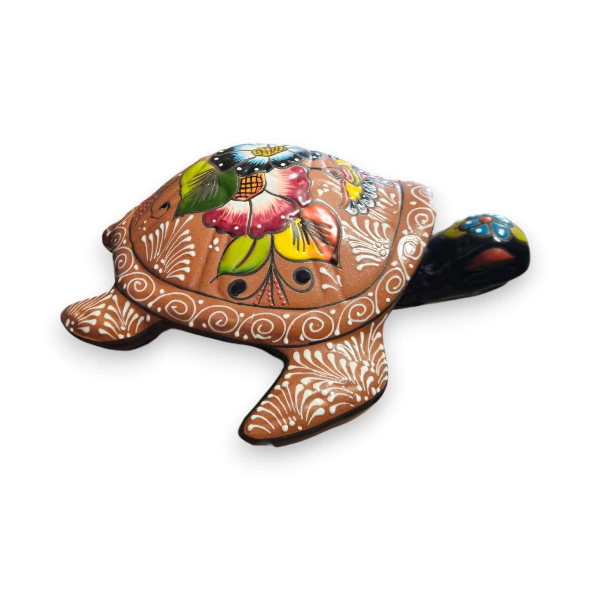 Colorful Talavera Sea Turtle | Handcrafted Mexican Art Talavera Planter La Vie Bien Colorful Talavera Sea Turtle | Handcrafted Mexican Art
