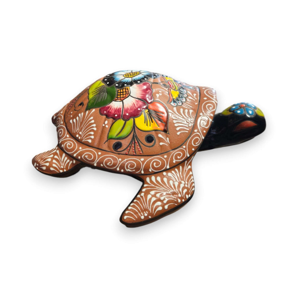 Colorful Talavera Sea Turtle | Handcrafted Mexican Art Talavera Planter La Vie Bien Colorful Talavera Sea Turtle | Handcrafted Mexican Art