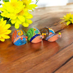 Colorful Talavera Snail Figurine | Mexican Ceramic Garden Decor Talavera Figurine La Vie Bien Colorful Talavera Snail Figurine | Mexican Ceramic Garden Decor