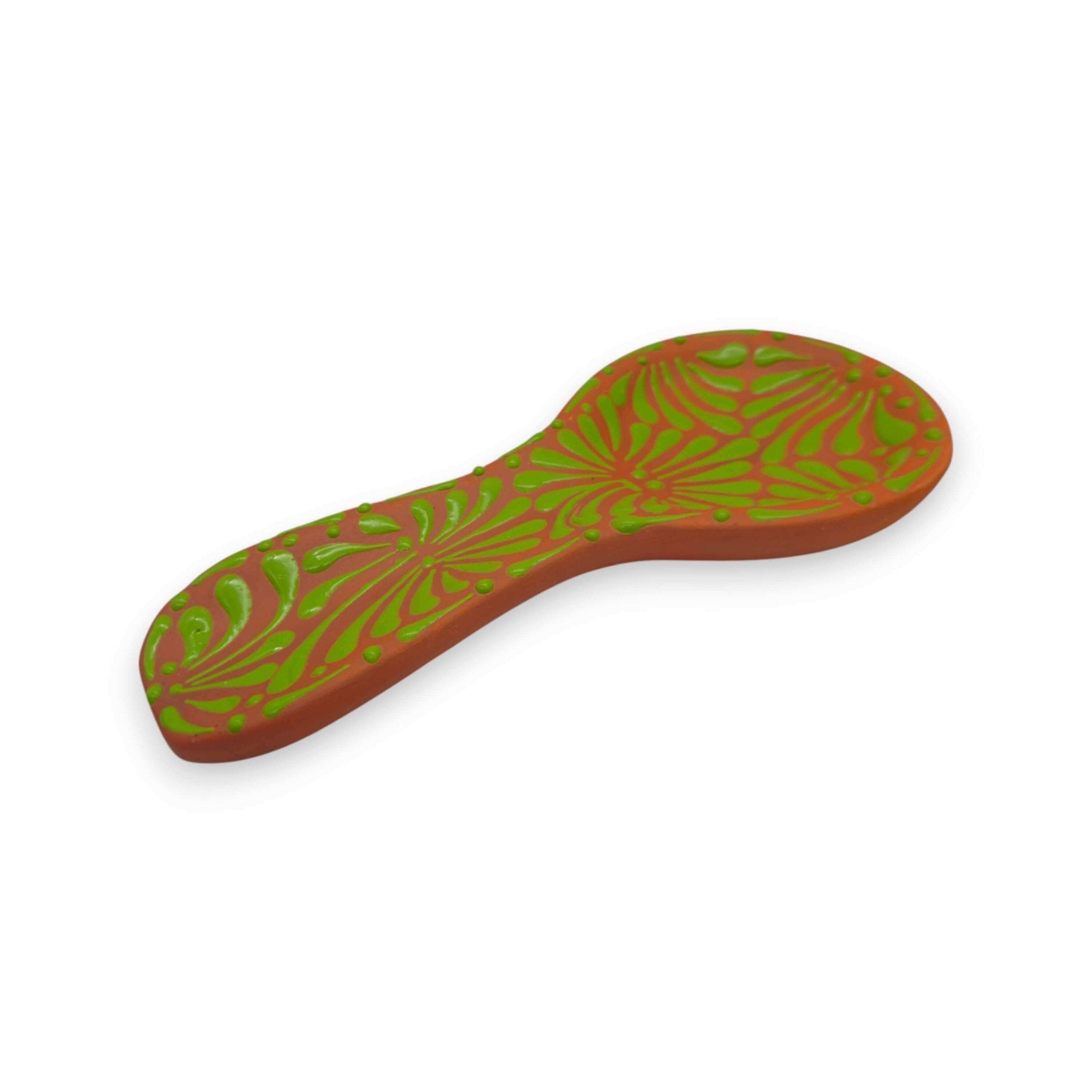 Colorful Talavera Spoon Rest | Handmade Mexican Barro Holder Talavera Spoon Rest La Vie Bien Colorful Talavera Spoon Rest | Handmade Mexican Barro Holder