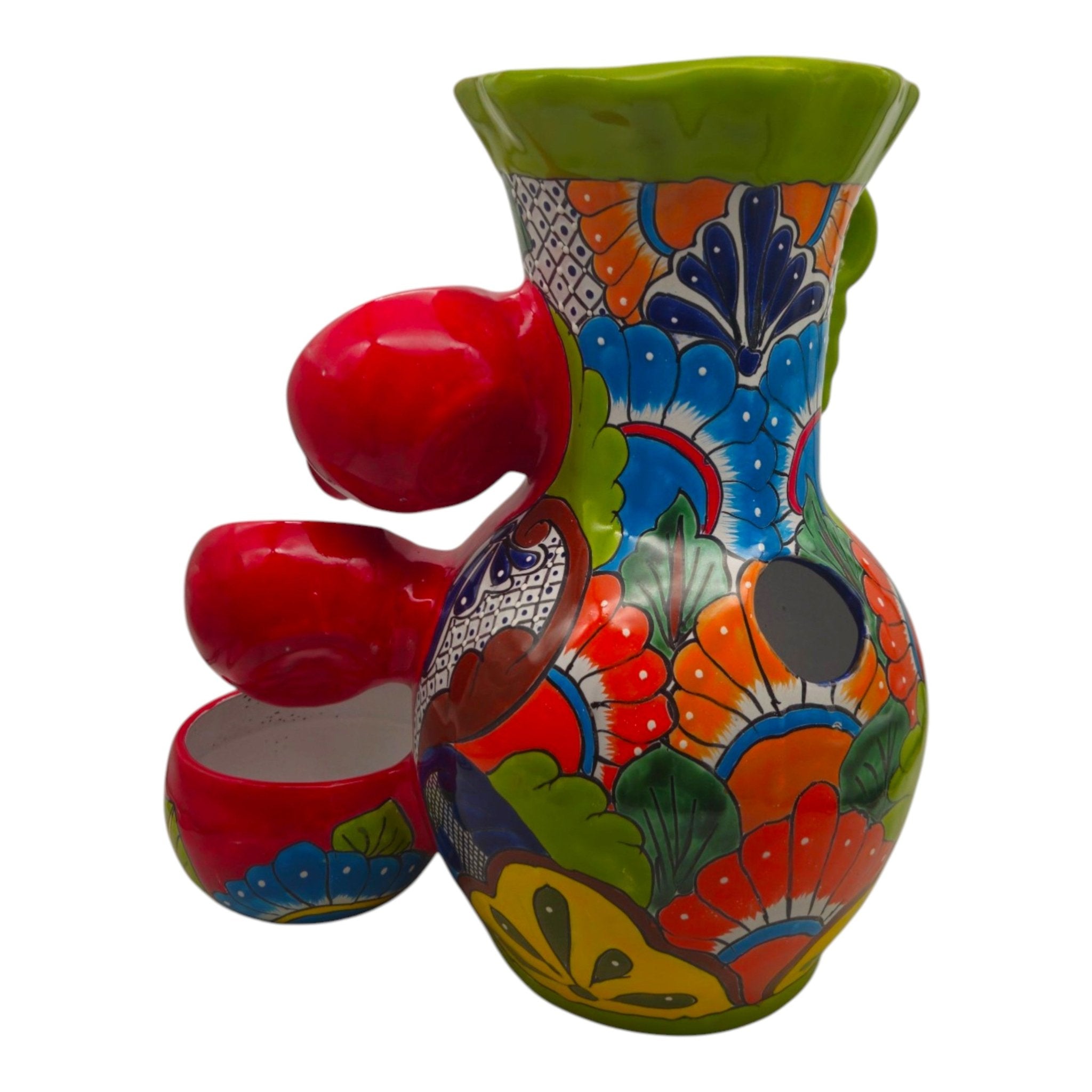 Colorful Talavera Tabletop Fountain | Mexican Folk Art Decor Talavera Fountain La Vie Bien Colorful Talavera Tabletop Fountain | Mexican Folk Art Decor
