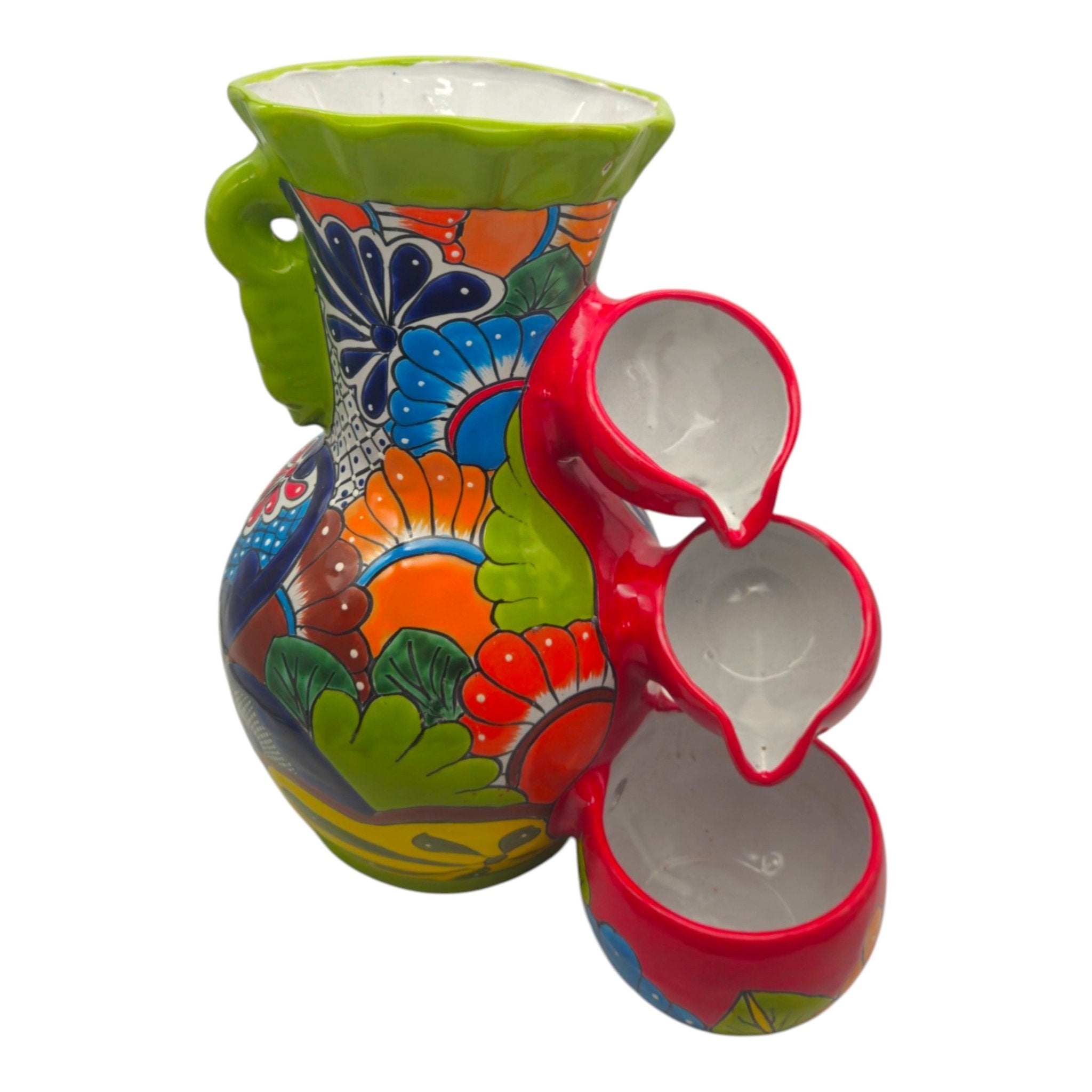 Colorful Talavera Tabletop Fountain | Mexican Folk Art Decor Talavera Fountain La Vie Bien Colorful Talavera Tabletop Fountain | Mexican Folk Art Decor