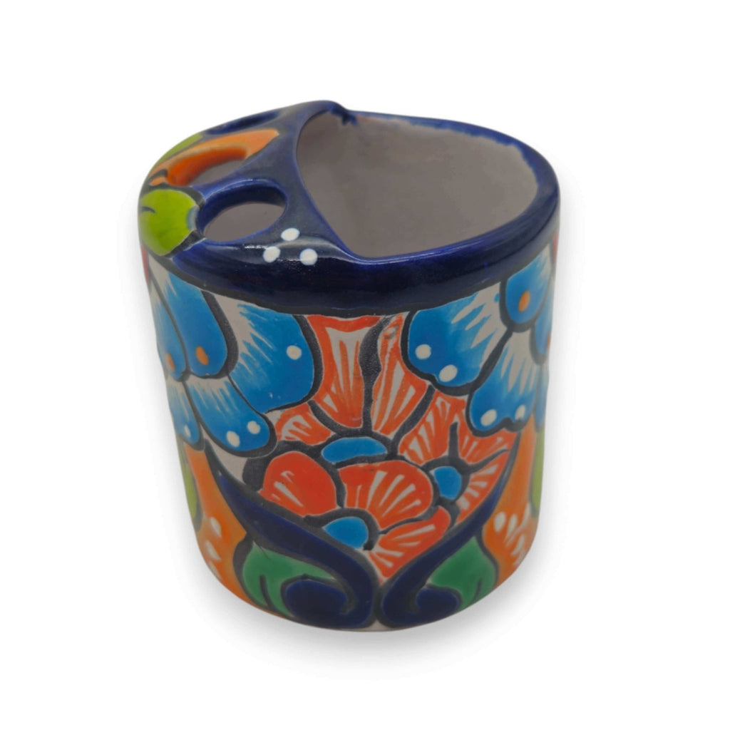 Colorful Talavera Toothbrush Holder | Mexican Ceramic Art Talavera Toothbrush Holder La Vie Bien Colorful Talavera Toothbrush Holder | Mexican Ceramic Art
