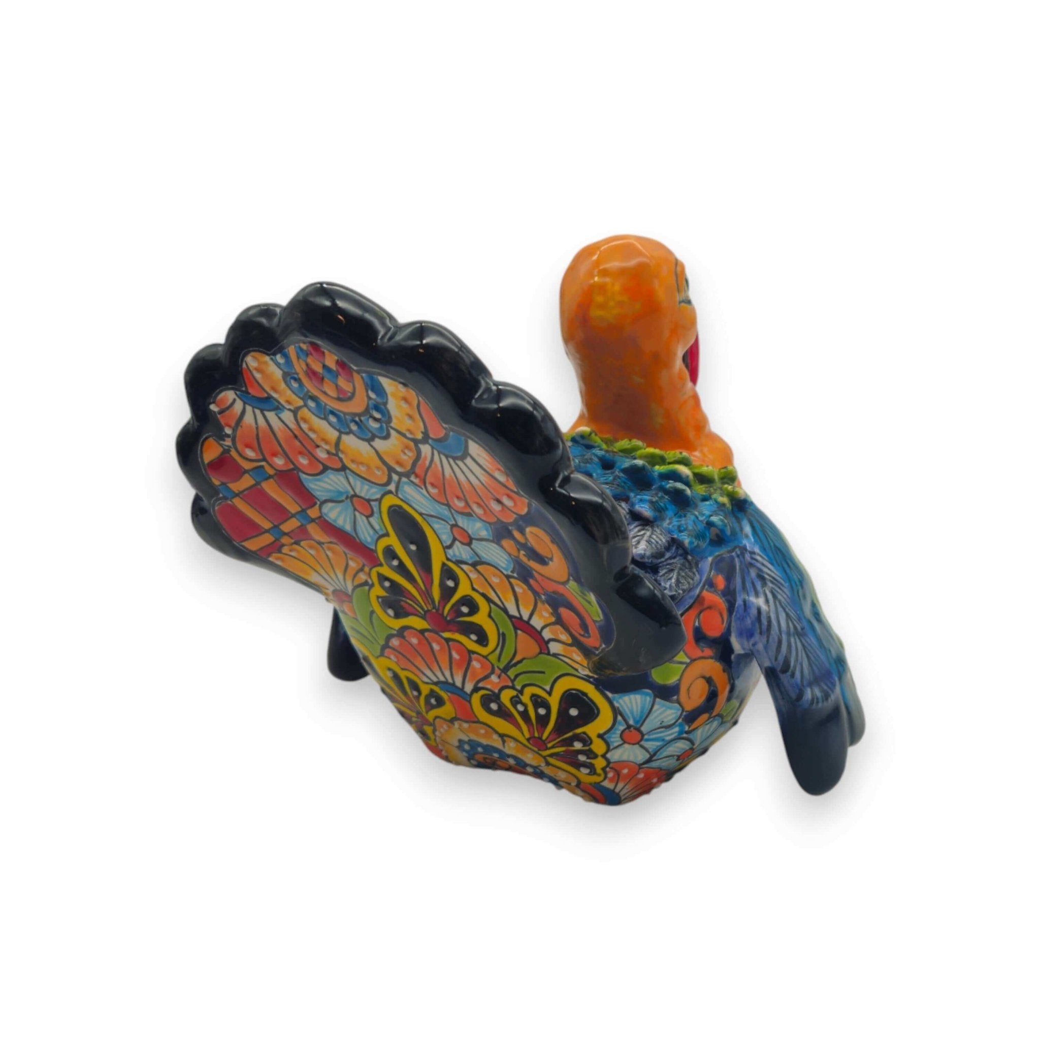 Colorful Talavera Turkey Figurine | Hand - Painted Mexican Folk Art Talavera Figurine La Vie Bien Colorful Talavera Turkey Figurine | Hand - Painted Mexican Folk Art