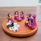 Colorful Terracotta Nativity Scene Home La Vie Bien Colorful Terracotta Nativity Scene