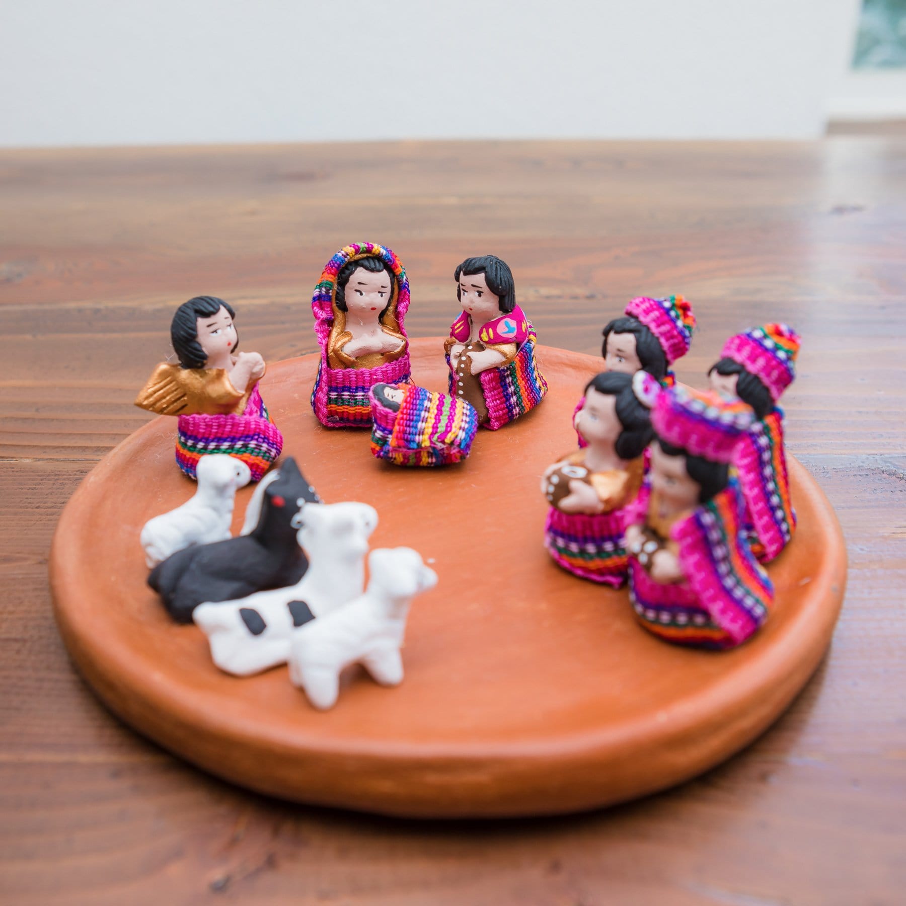 Colorful Terracotta Nativity Scene Home La Vie Bien Colorful Terracotta Nativity Scene