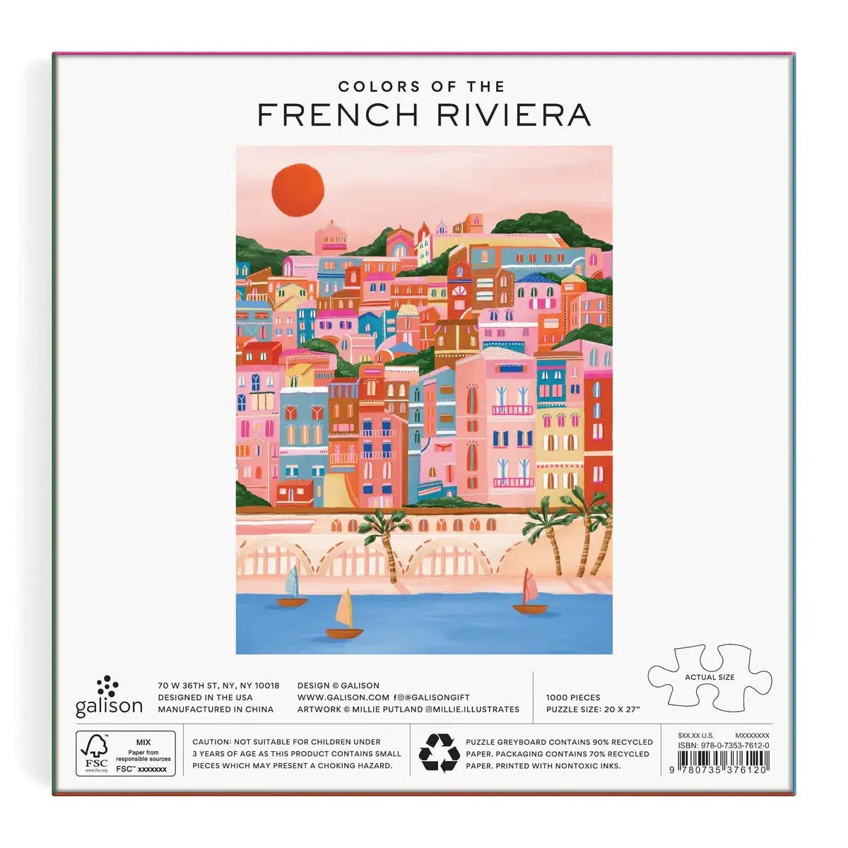 Colors Of The French Riviera 1000 Piece Jigsaw Puzzle Galison Jigsaw Puzzle La Vie Bien Colors Of The French Riviera 1000 Piece Jigsaw Puzzle Galison