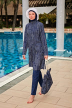 Colourful Burkini Modest Swimwear R2402 Covered Burkini Swimwear La Vie Bien Colourful Burkini Modest Swimwear R2402