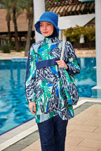 Colourful Burkini Modest Swimwear R2408 Covered Burkini Swimwear La Vie Bien Colourful Burkini Modest Swimwear R2408