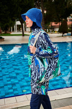 Colourful Burkini Modest Swimwear R2408 Covered Burkini Swimwear La Vie Bien Colourful Burkini Modest Swimwear R2408