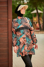 Colourful Burkini Modest Swimwear R2409 Covered Burkini Swimwear La Vie Bien Colourful Burkini Modest Swimwear R2409