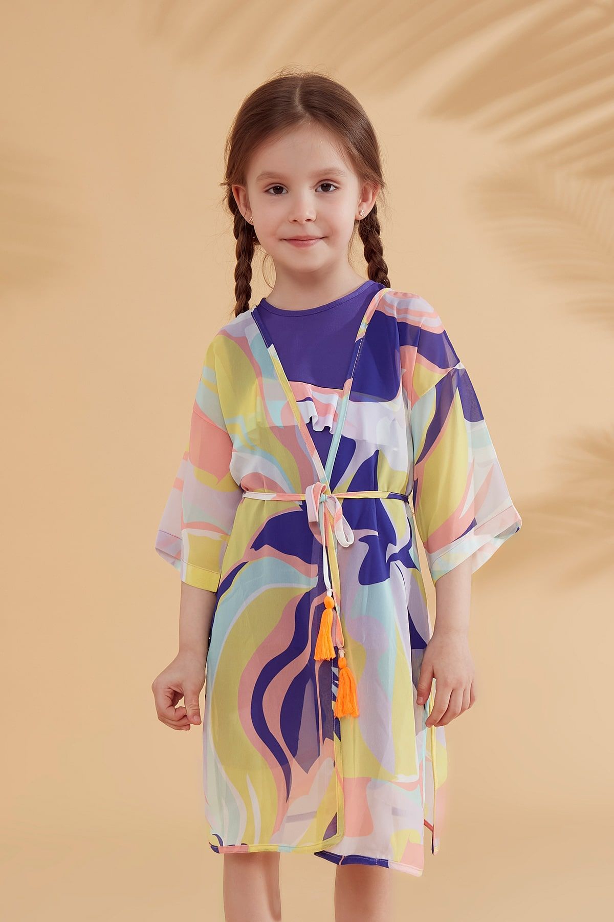 Colourful Kids Pareo Kimono P2333 Kız Çocuk Mayo La Vie Bien Colourful Kids Pareo Kimono P2333