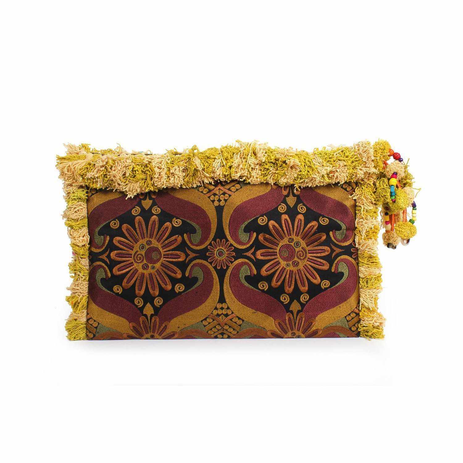 Computer Case | Oversize Pom Pom Clutch - Thailand Bags La Vie Bien Computer Case | Oversize Pom Pom Clutch - Thailand