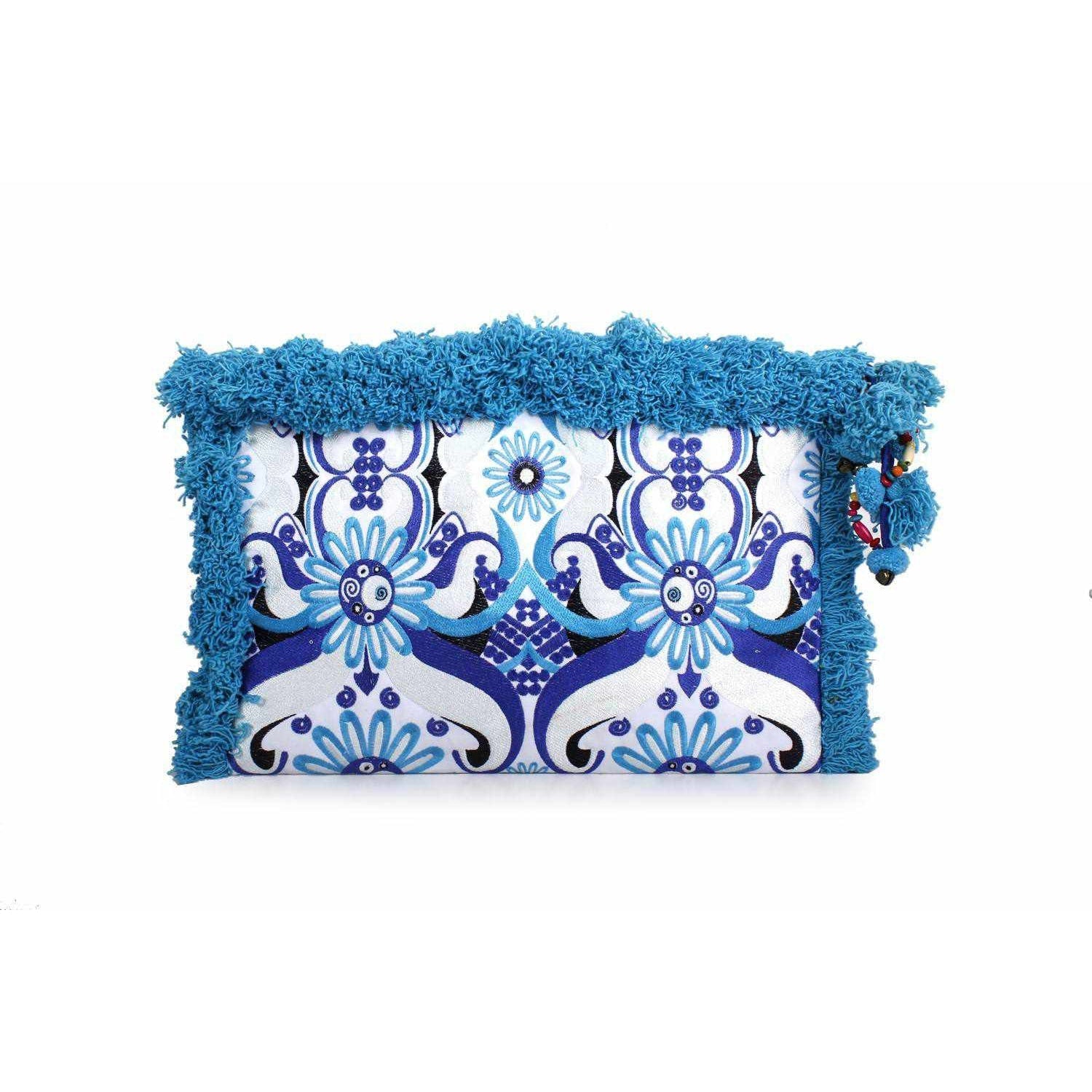 Computer Case | Oversize Pom Pom Clutch - Thailand Bags La Vie Bien Computer Case | Oversize Pom Pom Clutch - Thailand