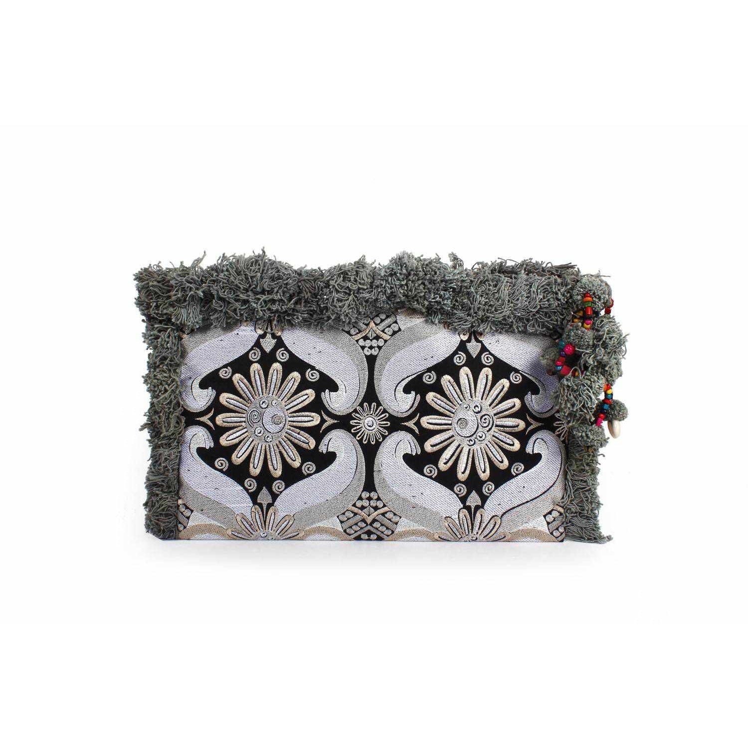 Computer Case | Oversize Pom Pom Clutch - Thailand Bags La Vie Bien Computer Case | Oversize Pom Pom Clutch - Thailand