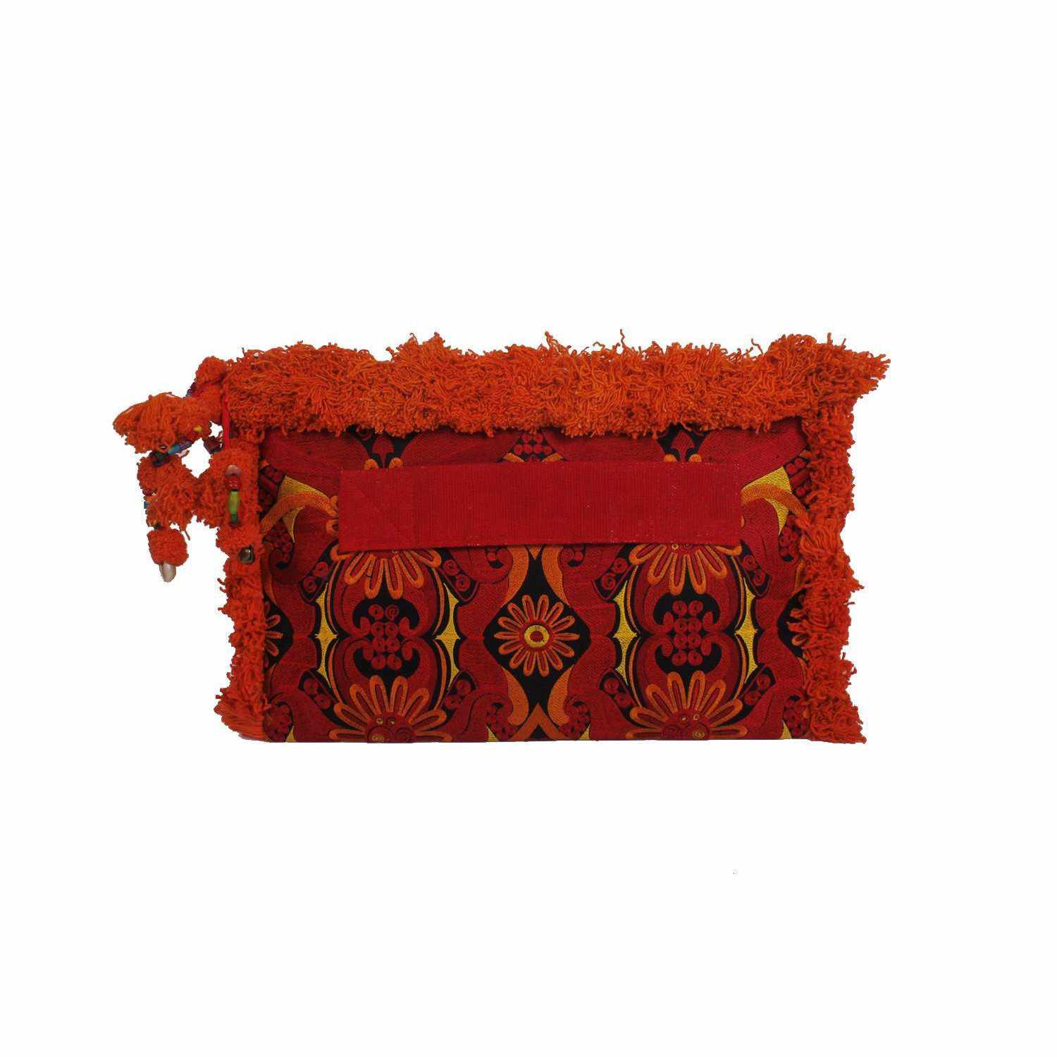 Computer Case | Oversize Pom Pom Clutch - Thailand Bags La Vie Bien Computer Case | Oversize Pom Pom Clutch - Thailand