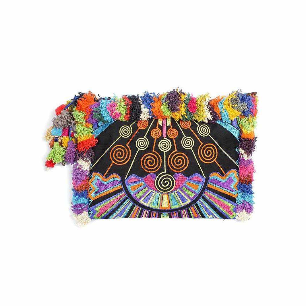 Computer Case | Oversize Pom Pom Clutch - Thailand Bags La Vie Bien Computer Case | Oversize Pom Pom Clutch - Thailand