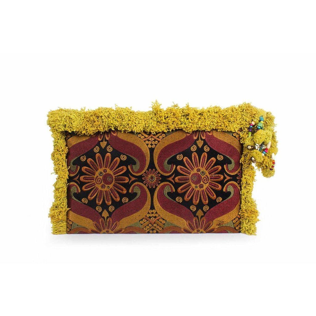 Computer Case | Oversize Pom Pom Clutch - Thailand Bags La Vie Bien Computer Case | Oversize Pom Pom Clutch - Thailand