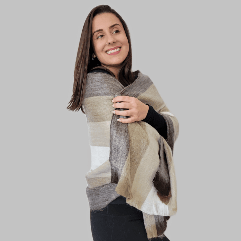 Condor - Alpaca Wool Shawl - Handmade Wool Shawl Apparel & Accessories La Vie Bien Condor - Alpaca Wool Shawl - Handmade Wool Shawl