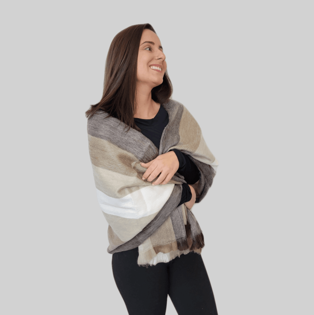 Condor - Alpaca Wool Shawl - Handmade Wool Shawl Apparel & Accessories La Vie Bien Condor - Alpaca Wool Shawl - Handmade Wool Shawl