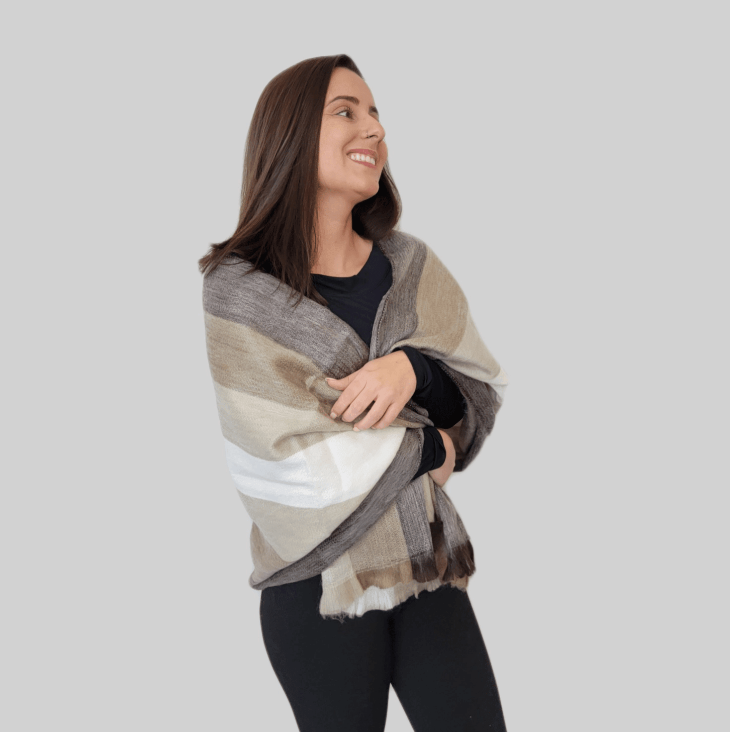 Condor - Alpaca Wool Shawl - Handmade Wool Shawl Apparel & Accessories La Vie Bien Condor - Alpaca Wool Shawl - Handmade Wool Shawl