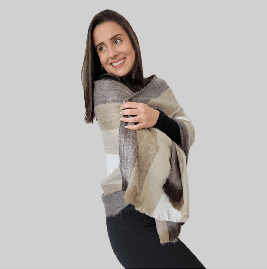 Condor - Alpaca Wool Shawl - Handmade Wool Shawl Apparel & Accessories La Vie Bien Condor - Alpaca Wool Shawl - Handmade Wool Shawl
