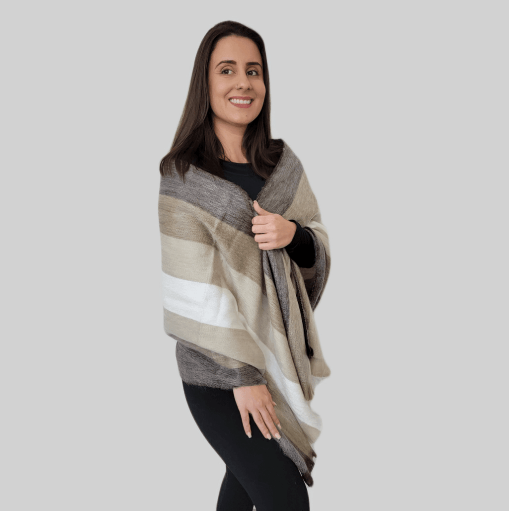 Condor - Alpaca Wool Shawl - Handmade Wool Shawl Apparel & Accessories La Vie Bien Condor - Alpaca Wool Shawl - Handmade Wool Shawl