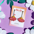Coneflower Bloom Acrylic Earrings Earrings and Accessories La Vie Bien Coneflower Bloom Acrylic Earrings