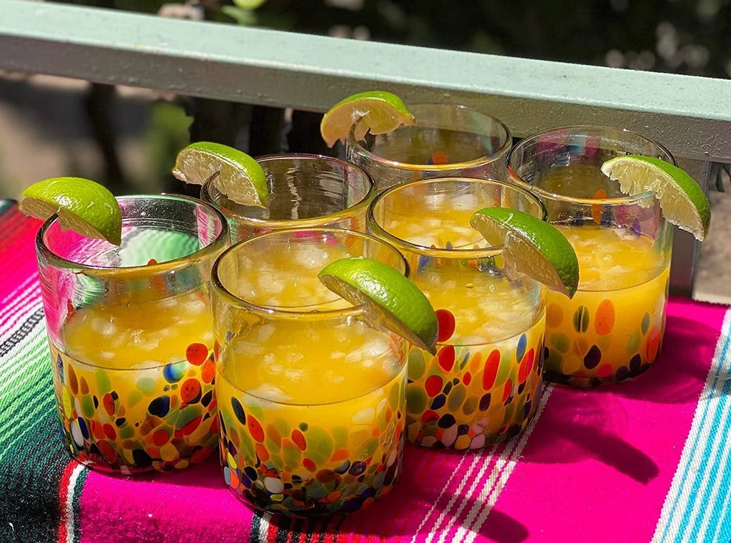 Confetti Carmen Tumbler Glasses - Set of 6 (10 oz each) by Dos Sueños